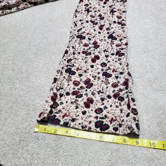 FREE PEOPLE Some Like It Hot Floral Jumpsuit Long Sleeve Deep V-Neck Women's 0 - Picture 16 of 16